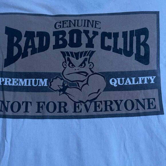 Vintage Bad Boy Club Shirt Men’s X-Large White Single Stitch "Not For Everyone" - Picture 8 of 9